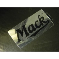 Chrome Mack Script Decal